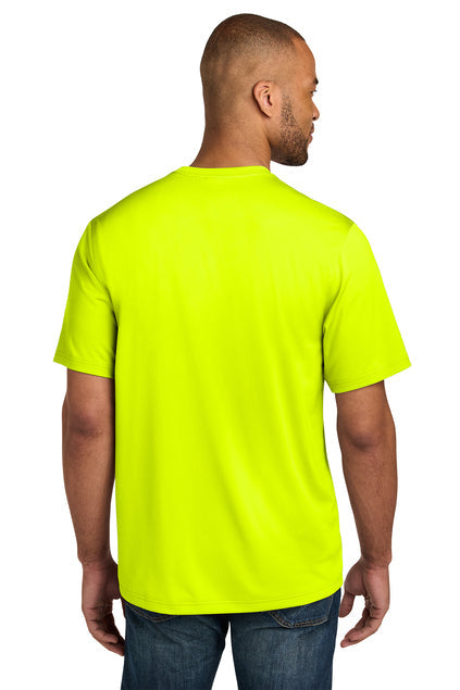 CornerStone Workwear Pro Short Sleeve Pocket Tee with custom logo embroidery