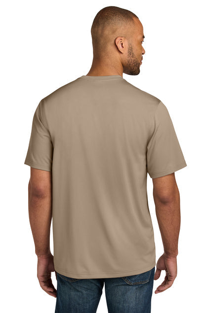 CornerStone Workwear Pro Short Sleeve Pocket Tee with custom logo embroidery
