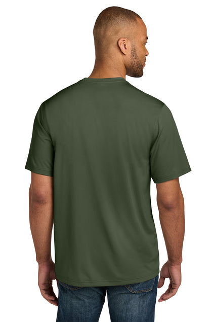 CornerStone Workwear Pro Short Sleeve Pocket Tee with custom logo embroidery