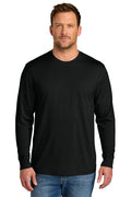 CornerStone Workwear Pro Long Sleeve Pocket Tee with custom logo embroidery