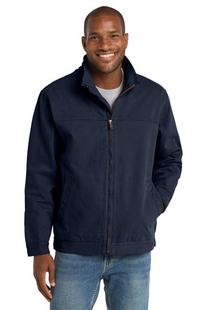 CornerStone Washed Duck Cloth Flannel-Lined Work Jacket with custom logo embroidery