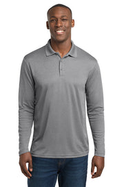 Sport-Tek PosiCharge RacerMesh Long Sleeve Polo with custom logo embroidery