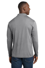 Sport-Tek PosiCharge RacerMesh Long Sleeve Polo with custom logo embroidery