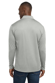 Sport-Tek PosiCharge RacerMesh Long Sleeve Polo with custom logo embroidery