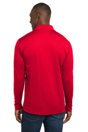 Sport-Tek PosiCharge RacerMesh Long Sleeve Polo with custom logo embroidery