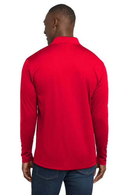 Sport-Tek PosiCharge RacerMesh Long Sleeve Polo with custom logo embroidery
