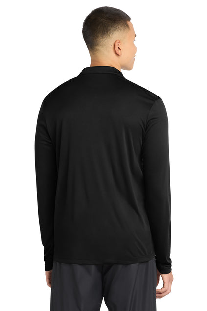 Sport-Tek Posi-UV Pro Long Sleeve Polo with custom logo embroidery