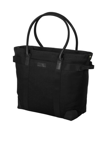 Brooks Brothers Wells Laptop Tote with custom logo embroidery