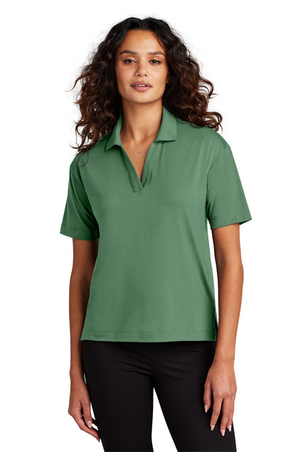 Mercer+Mettle Women’s Stretch Jersey Polo with custom logo embroidery