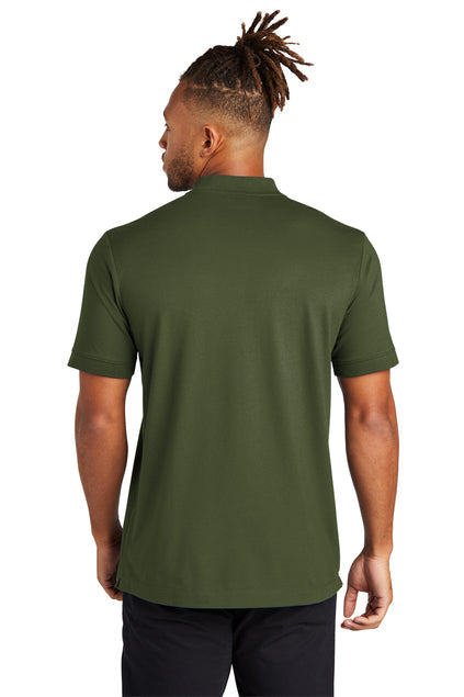 Mercer+Mettle Stretch Pique Henley with custom logo embroidery
