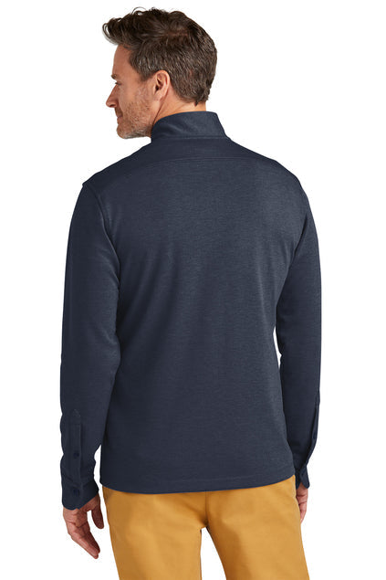 Brooks Brothers Mid-Layer Stretch 1/2-Button with custom logo embroidery