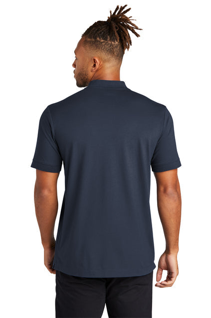 Mercer+Mettle Stretch Pique Henley with custom logo embroidery