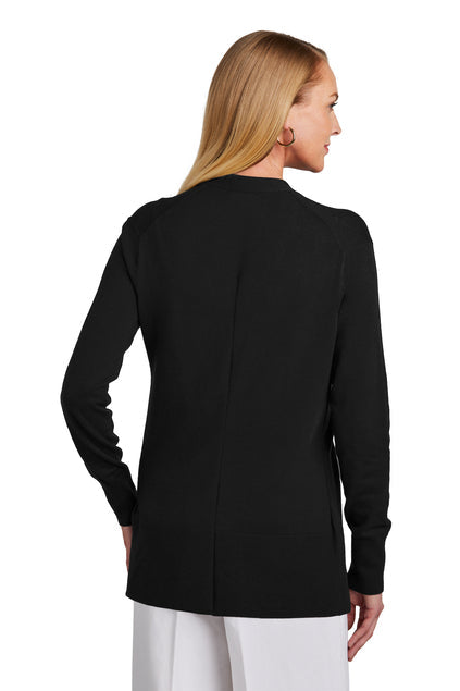 Brooks Brothers Women’s Cotton Stretch Long Cardigan Sweater with custom logo embroidery