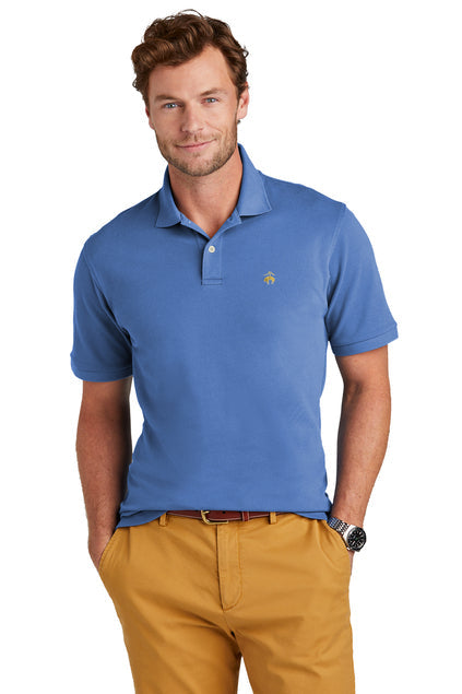 Brooks Brothers Pima Cotton Pique Polo with custom logo embroidery