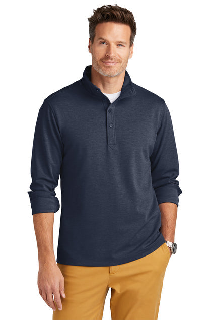 Brooks Brothers Mid-Layer Stretch 1/2-Button with custom logo embroidery
