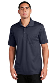 Sport-Tek PosiCharge RacerMesh Pocket Polo with custom logo embroidery