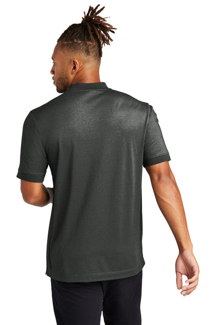 Mercer+Mettle Stretch Pique Henley with custom logo embroidery