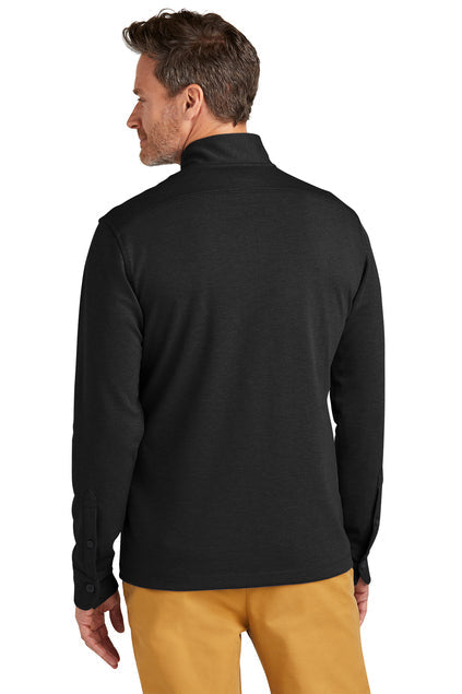 Brooks Brothers Mid-Layer Stretch 1/2-Button with custom logo embroidery