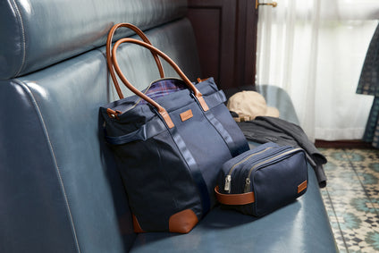 Brooks Brothers Wells Laptop Tote with custom logo embroidery