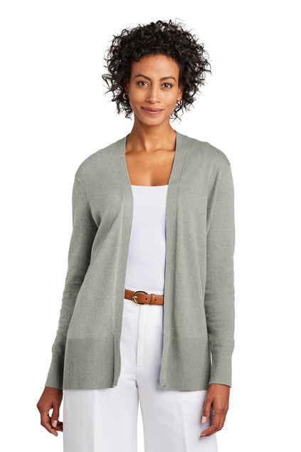 Brooks Brothers Women’s Cotton Stretch Long Cardigan Sweater with custom logo embroidery