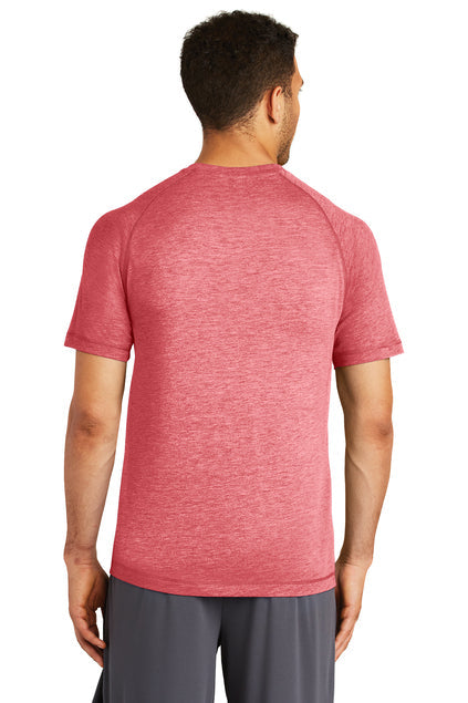 Sport-Tek PosiCharge Tri-Blend Wicking Raglan Tee with custom logo embroidery