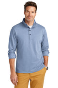 Brooks Brothers Mid-Layer Stretch 1/2-Button with custom logo embroidery