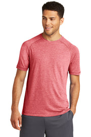 Sport-Tek PosiCharge Tri-Blend Wicking Raglan Tee with custom logo embroidery