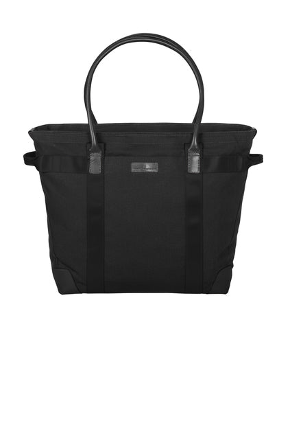 Brooks Brothers Wells Laptop Tote with custom logo embroidery