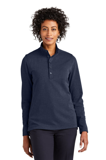 Brooks Brothers Women’s Mid-Layer Stretch 1/2-Button with custom logo embroidery