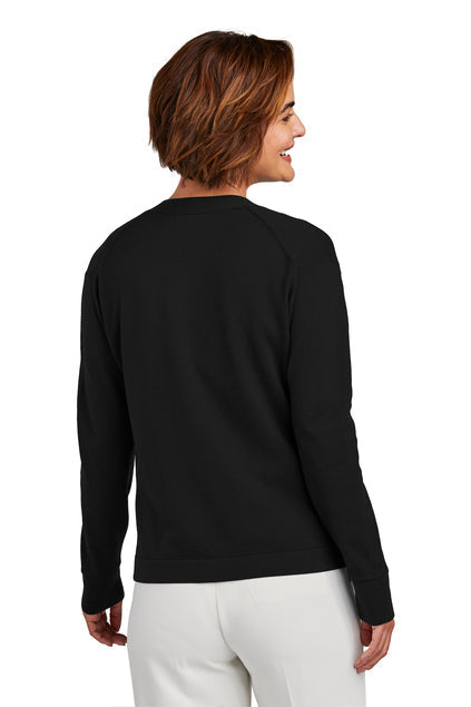 Brooks Brothers Women’s Cotton Stretch Cardigan Sweater with custom logo embroidery