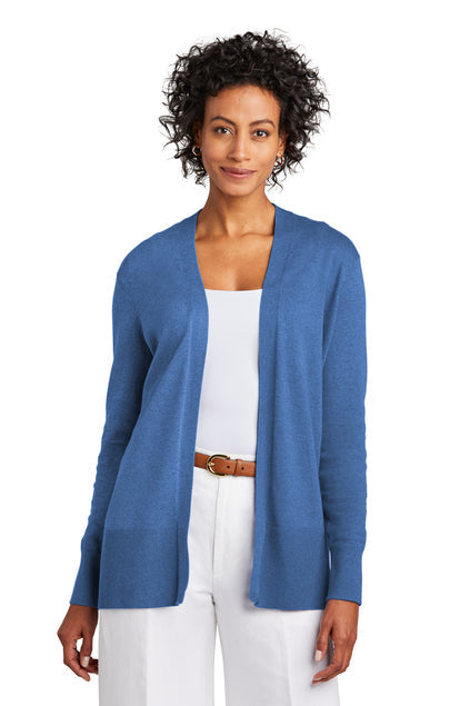 Brooks Brothers Women’s Cotton Stretch Long Cardigan Sweater with custom logo embroidery
