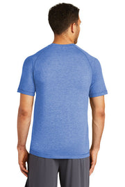 Sport-Tek PosiCharge Tri-Blend Wicking Raglan Tee with custom logo embroidery