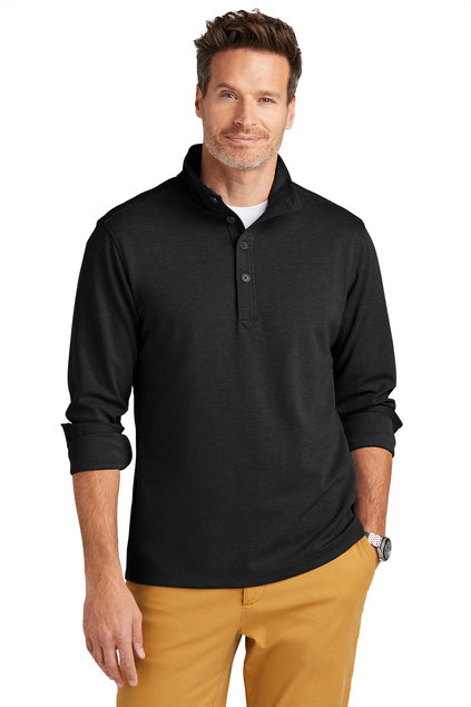 Brooks Brothers Mid-Layer Stretch 1/2-Button with custom logo embroidery