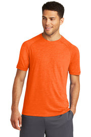 Sport-Tek PosiCharge Tri-Blend Wicking Raglan Tee with custom logo embroidery