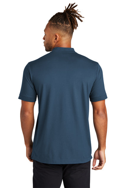 Mercer+Mettle Stretch Pique Henley with custom logo embroidery