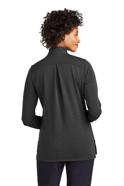 Brooks Brothers Women’s Mid-Layer Stretch 1/2-Button with custom logo embroidery