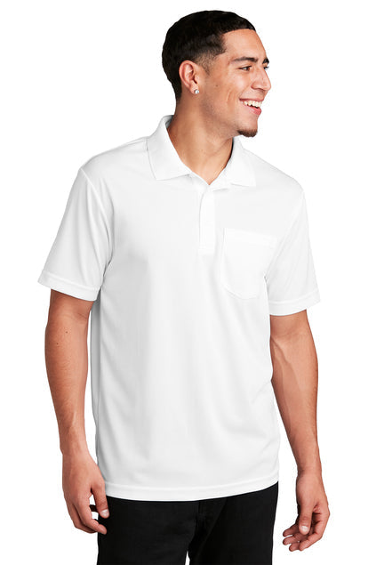 Sport-Tek PosiCharge RacerMesh Pocket Polo with custom logo embroidery