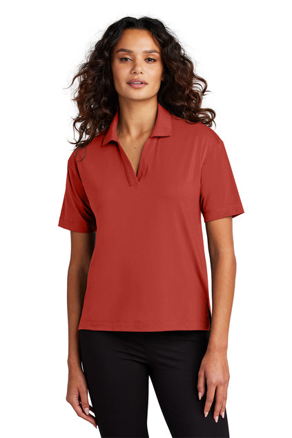 Mercer+Mettle Women’s Stretch Jersey Polo with custom logo embroidery