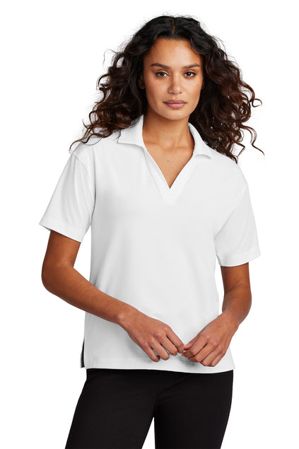 Mercer+Mettle Women’s Stretch Jersey Polo with custom logo embroidery