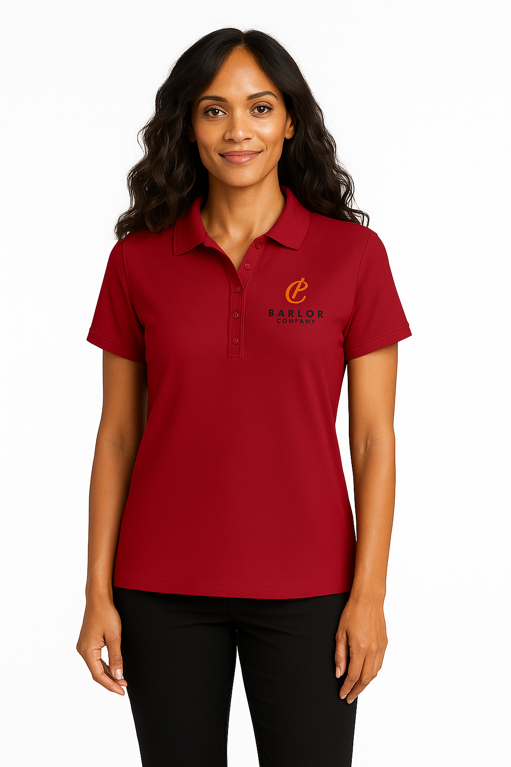 Port Authority Women’s Wearever Signature Pique Polo with custom logo embroidery