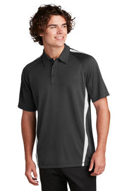 Sport-Tek PosiCharge Micro-Mesh Colorblock Polo with custom logo embroidery