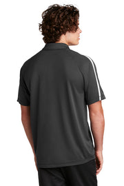 Sport-Tek PosiCharge Micro-Mesh Colorblock Polo with custom logo embroidery