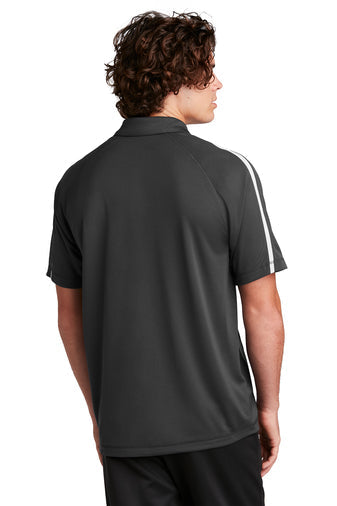 Sport-Tek PosiCharge Micro-Mesh Colorblock Polo with custom logo embroidery