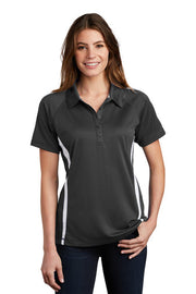 Sport-Tek Women's PosiCharge Micro-Mesh Colorblock Polo with custom logo embroidery