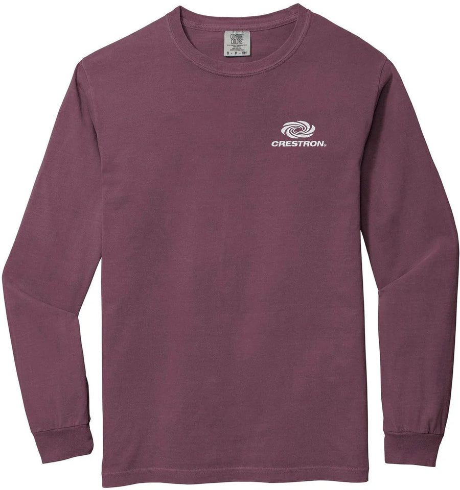 Comfort Colors  Heavyweight Ring Spun Long Sleeve Tee with custom logo embroidery