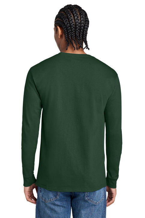 Champion Jersey Long Sleeve Tee with custom logo embroidery