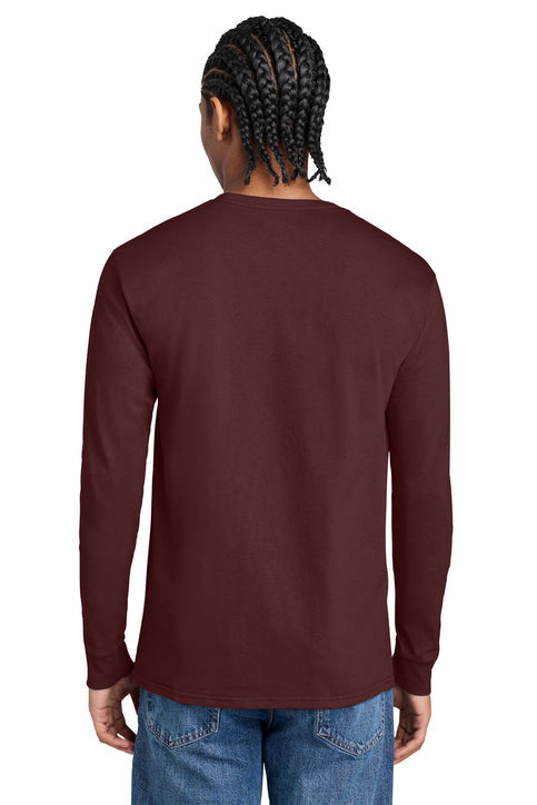 Champion Jersey Long Sleeve Tee with custom logo embroidery
