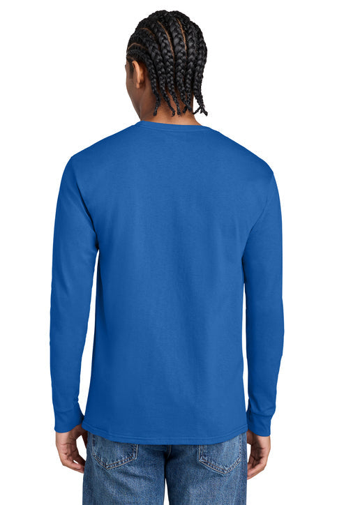Champion Jersey Long Sleeve Tee with custom logo embroidery