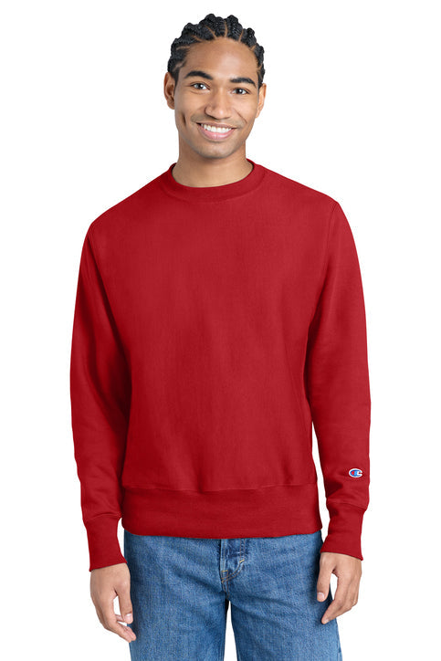 Champion Reverse Weave Crewneck Sweatshirt with custom logo embroidery