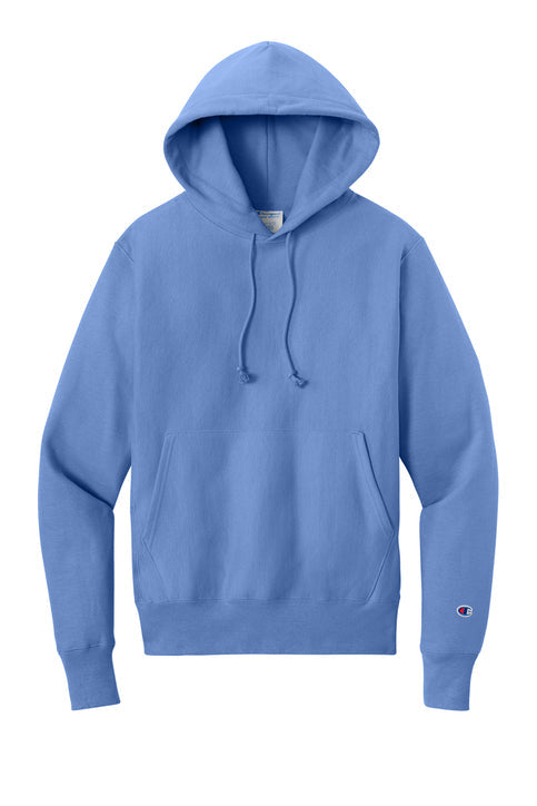 Champion Reverse Weave Hooded Sweatshirt with custom logo embroidery